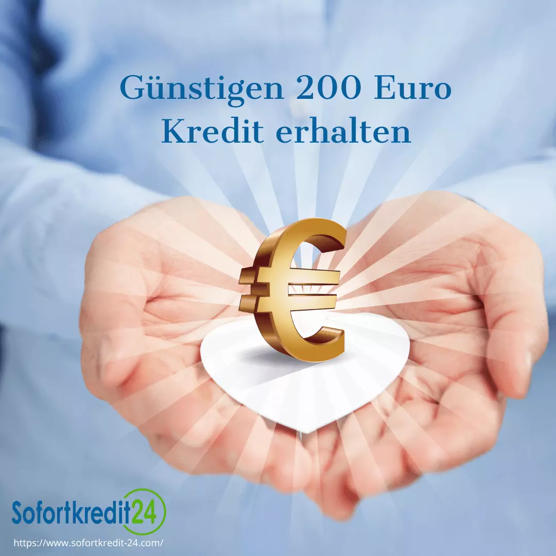 Günstigen 200 Euro Kredit erhalten