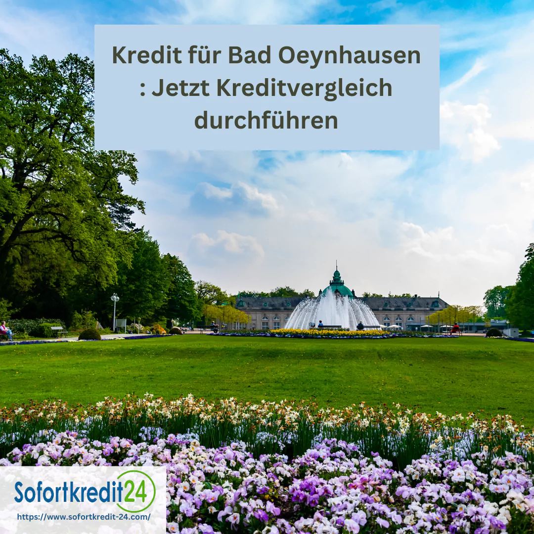 Kredit Bad Oeynhausen- einfach & bequem beantragen