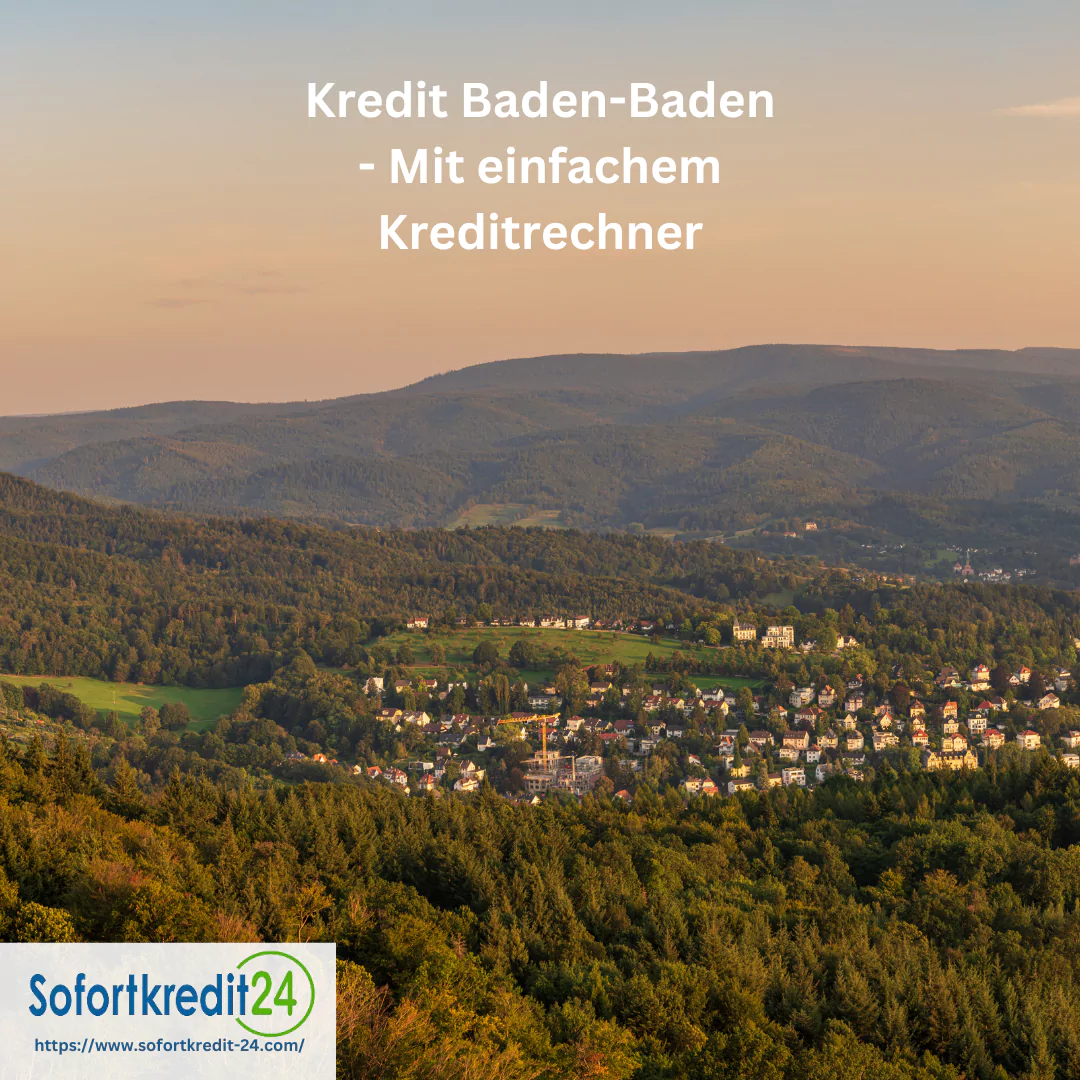 Baden-Baden Kredit - sofort aufs Konto erhalten
